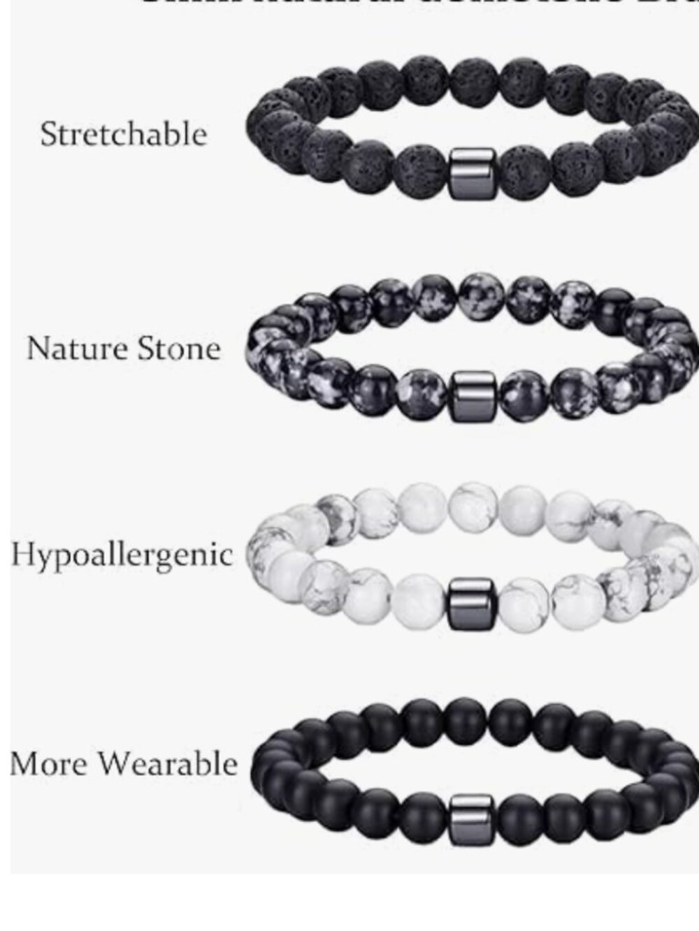 🏷 Natural Stone Bead Healing & Detox Bracelet - Picture 3 of 7